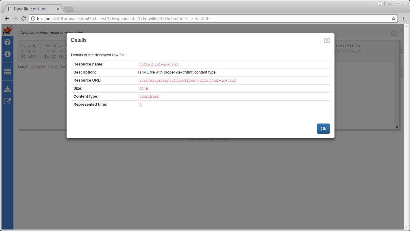 Raw file metadata Raw file metadata